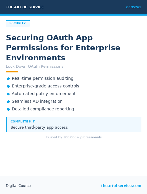GEN5761 Securing OAuth App Permissions for Enterprise Environments