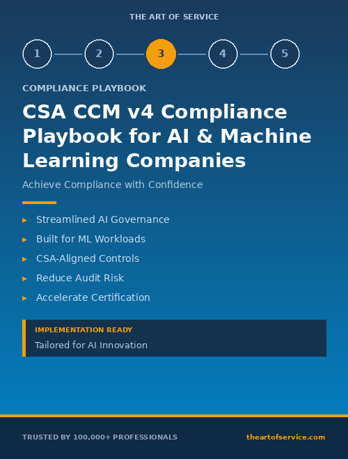 CSA CCM v4 Compliance Playbook for AI & Machine Learning Companies
