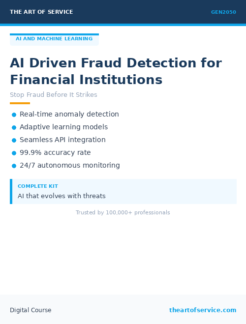 GEN2050 AI Driven Fraud Detection for Financial Institutions