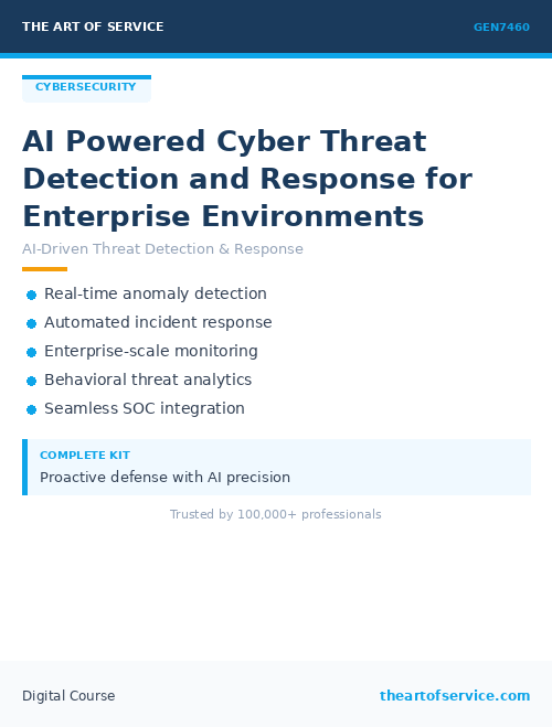 GEN7460 AI Powered Cyber Threat Detection and Response for Enterprise Environments