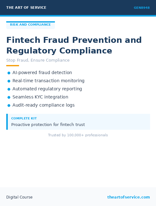 GEN8948 Fintech Fraud Prevention and Regulatory Compliance