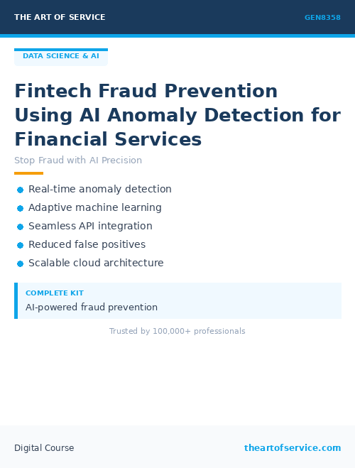 GEN8358 Fintech Fraud Prevention Using AI Anomaly Detection for Financial Services