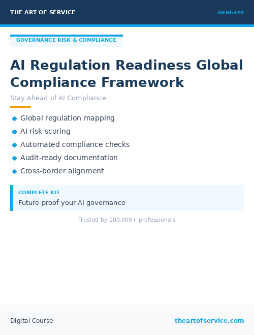 GEN6340 AI Regulation Readiness Global Compliance Framework
