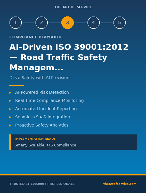 AI-Driven ISO 39001:2012 — Road Traffic Safety Management Implementation Guide for Technology & SaaS