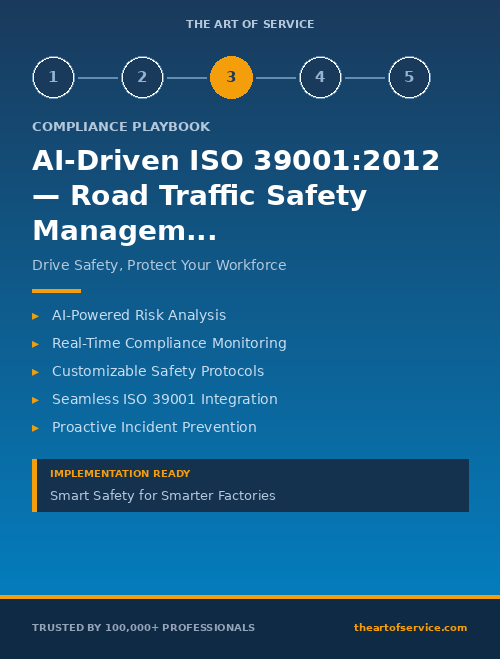 AI-Driven ISO 39001:2012 — Road Traffic Safety Management Implementation Guide for Manufacturing
