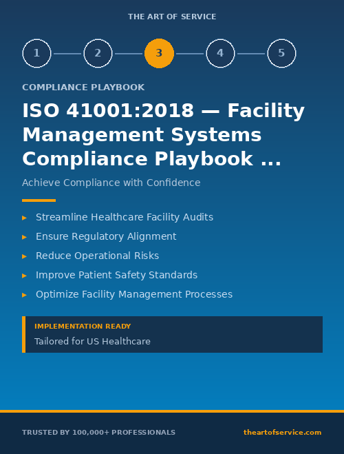 ISO 41001:2018 — Facility Management Systems Compliance Playbook for Healthcare in United States