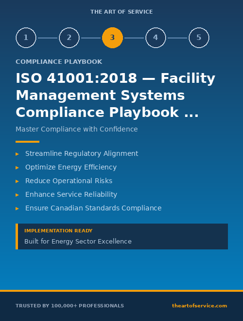 ISO 41001:2018 — Facility Management Systems Compliance Playbook for Energy & Utilities in Canada