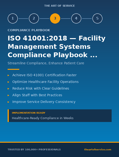 ISO 41001:2018 — Facility Management Systems Compliance Playbook for Healthcare - Getting Started
