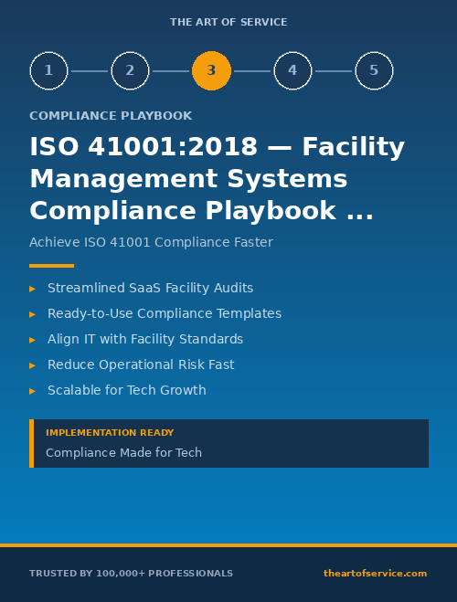 ISO 41001:2018 — Facility Management Systems Compliance Playbook for Technology & SaaS - Getting Started