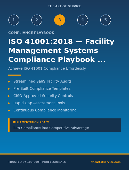 ISO 41001:2018 — Facility Management Systems Compliance Playbook for Technology & SaaS - CISOs & Security Leaders Edition