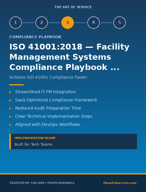 ISO 41001:2018 — Facility Management Systems Compliance Playbook for Technology & SaaS - IT & Technical Teams Edition