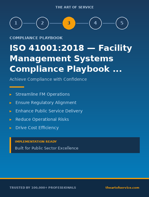 ISO 41001:2018 — Facility Management Systems Compliance Playbook for Government & Public Sector - Board Directors & Executives Edition