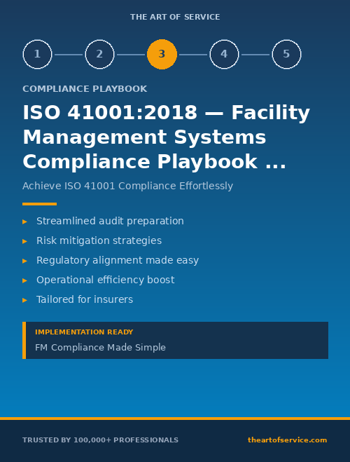 ISO 41001:2018 — Facility Management Systems Compliance Playbook for Insurance Companies