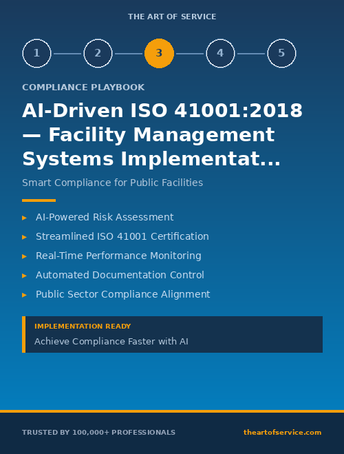 AI-Driven ISO 41001:2018 — Facility Management Systems Implementation Guide for Government & Public Sector
