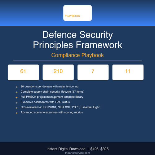 DSPF Defence Security Principles Framework Playbook - Complete Implementation Package