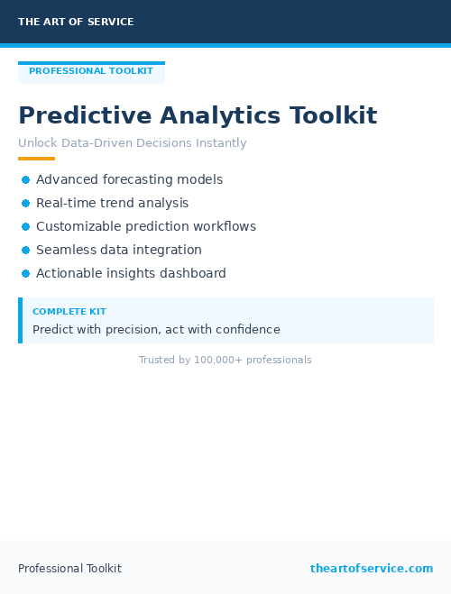 Predictive Analytics Toolkit