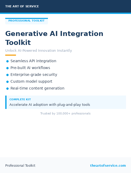 Generative AI Integration Toolkit