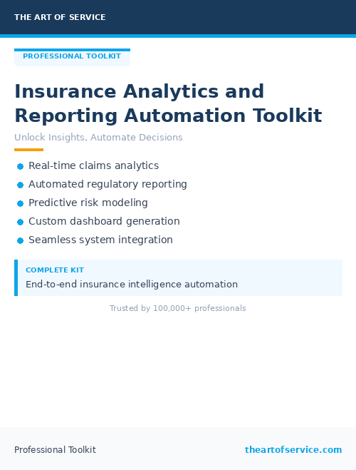 Insurance Analytics and Reporting Automation Toolkit