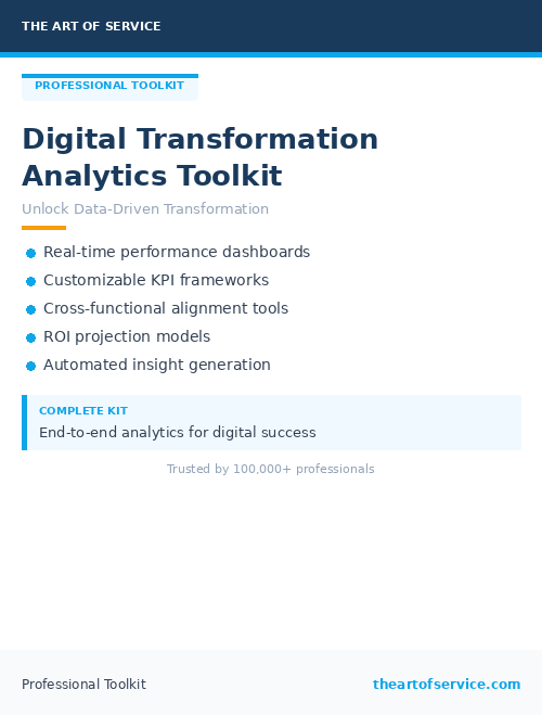 Digital Transformation Analytics Toolkit