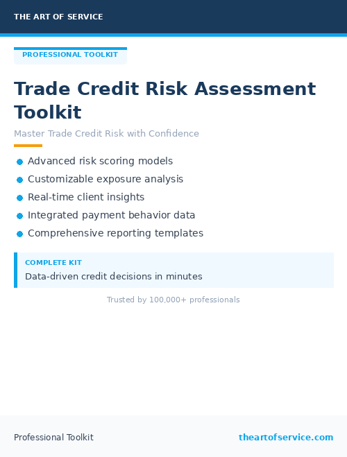 Trade Credit Risk Assessment Toolkit