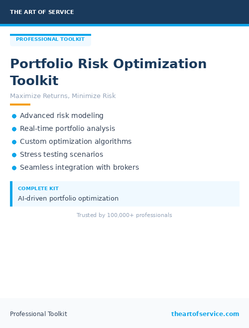 Portfolio Risk Optimization Toolkit