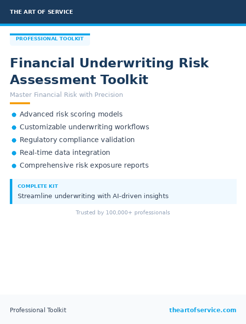 Financial Underwriting Risk Assessment Toolkit
