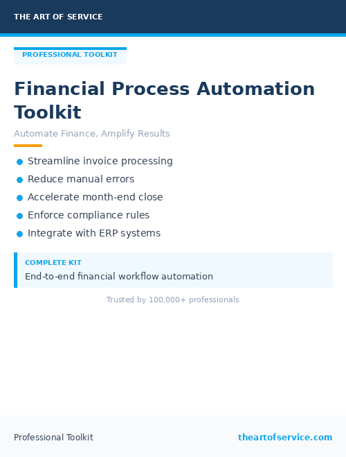 Financial Process Automation Toolkit