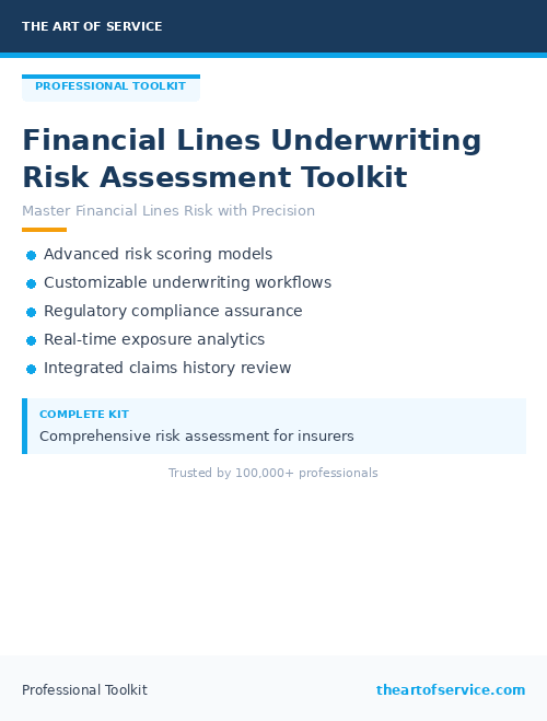 Financial Lines Underwriting Risk Assessment Toolkit