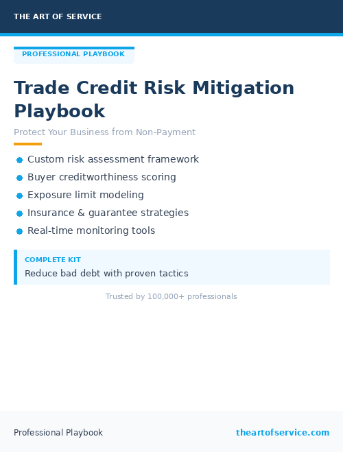 Trade Credit Risk Mitigation Playbook