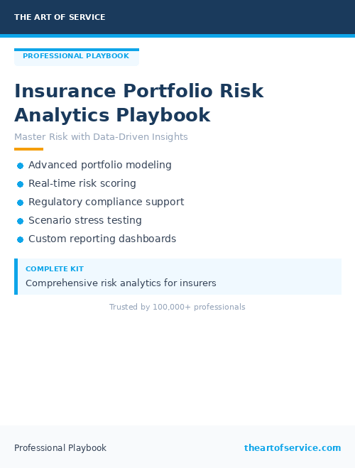 Insurance Portfolio Risk Analytics Playbook