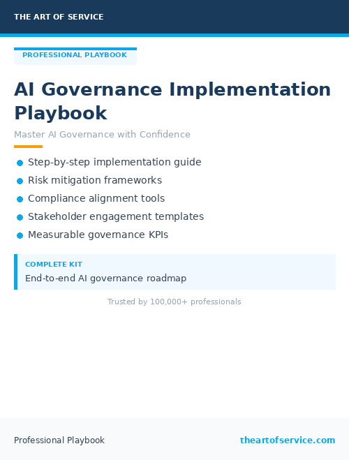 AI Governance Implementation Playbook