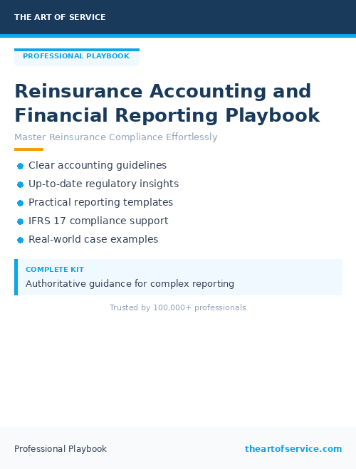 Reinsurance Accounting and Financial Reporting Playbook