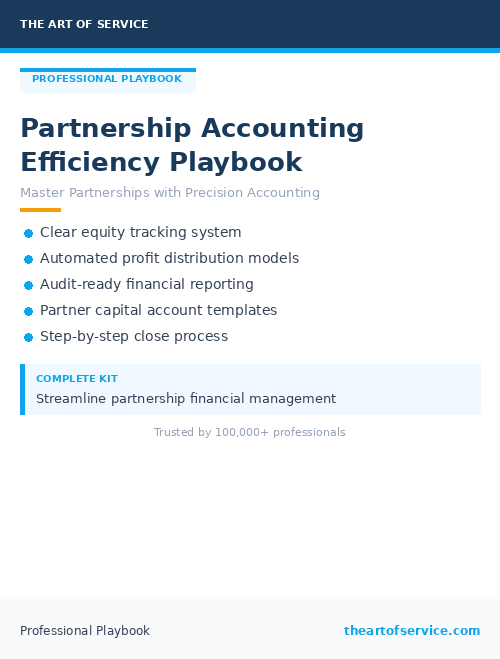 Partnership Accounting Efficiency Playbook