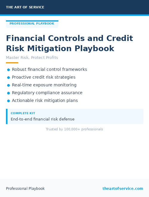 Financial Controls and Credit Risk Mitigation Playbook