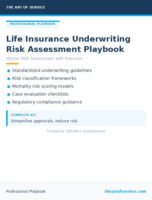Life Insurance Underwriting Risk Assessment Playbook