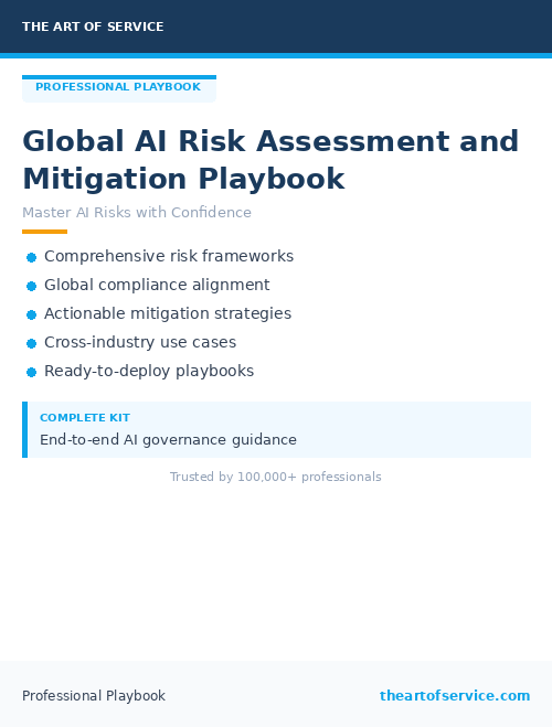 Global AI Risk Assessment and Mitigation Playbook