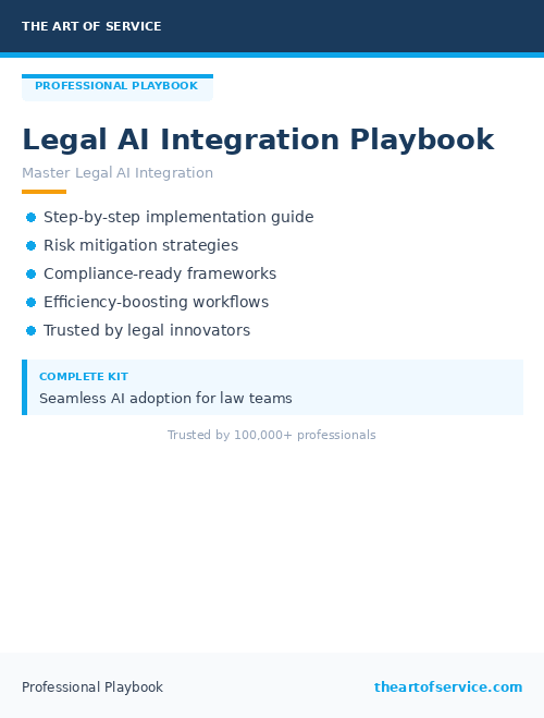 Legal AI Integration Playbook