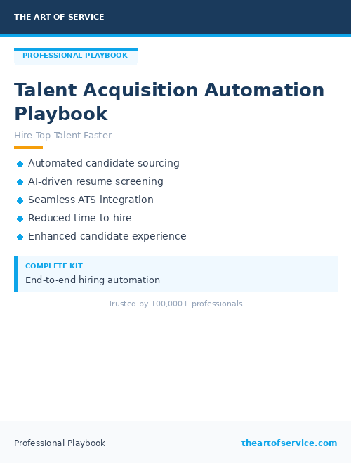 Talent Acquisition Automation Playbook