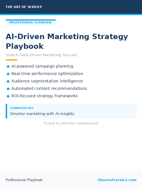 AI-Driven Marketing Strategy Playbook