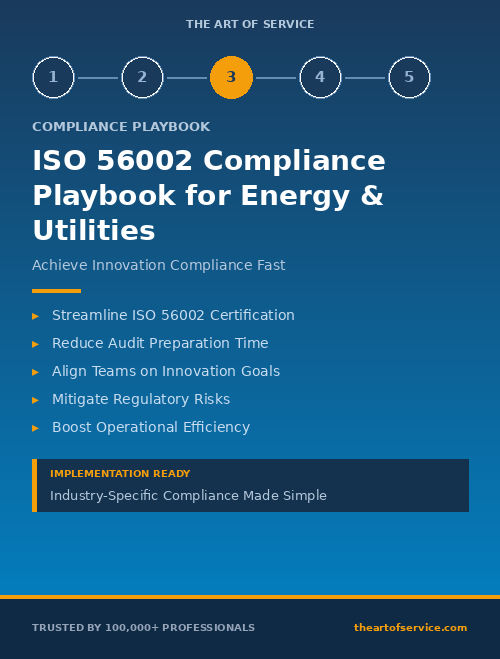 ISO 56002 Compliance Playbook for Energy & Utilities