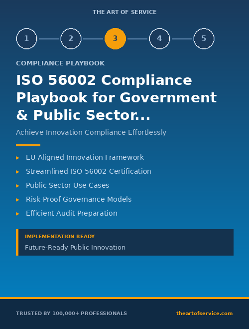 ISO 56002 Compliance Playbook for Government & Public Sector in European Union