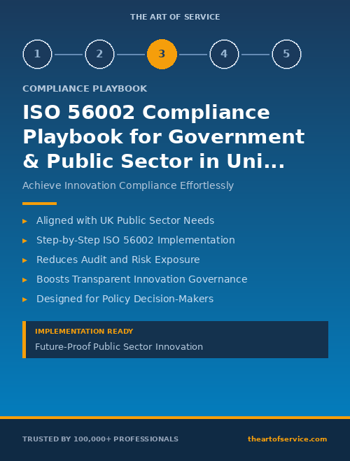 ISO 56002 Compliance Playbook for Government & Public Sector in United Kingdom