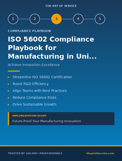 ISO 56002 Compliance Playbook for Manufacturing in United Kingdom