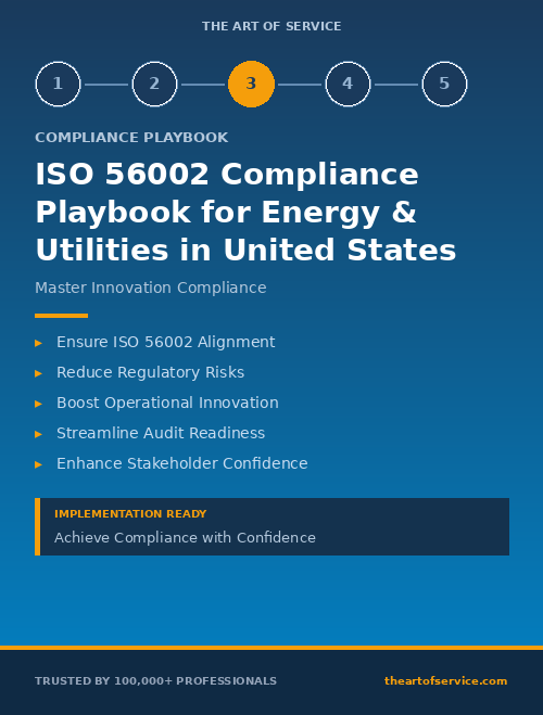 ISO 56002 Compliance Playbook for Energy & Utilities in United States