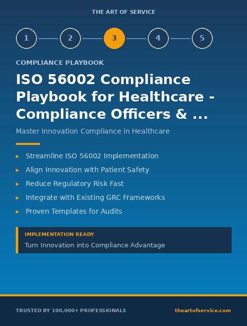 ISO 56002 Compliance Playbook for Healthcare - Compliance Officers & GRC Managers Edition