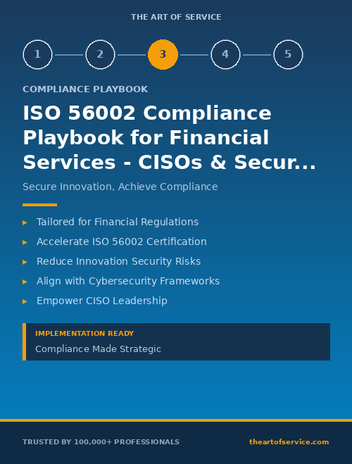 ISO 56002 Compliance Playbook for Financial Services - CISOs & Security Leaders Edition