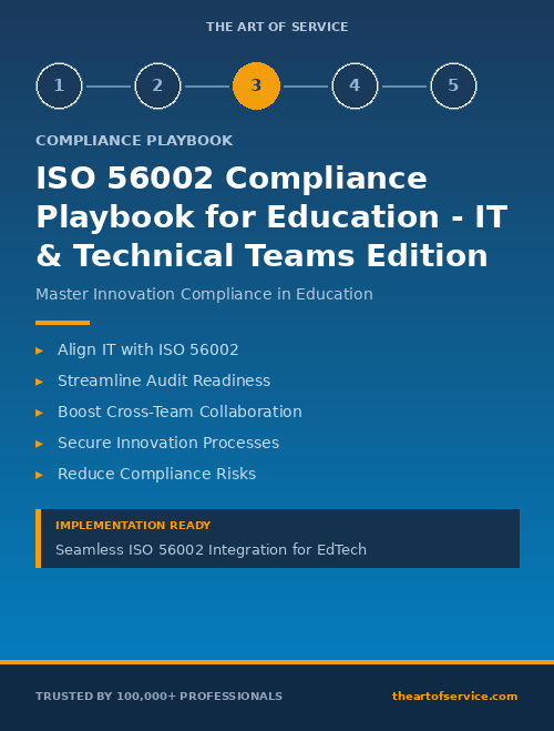 ISO 56002 Compliance Playbook for Education - IT & Technical Teams Edition