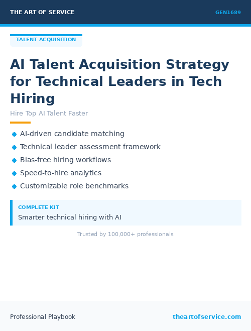 GEN1689 AI Talent Acquisition Strategy for Technical Leaders in Tech Hiring