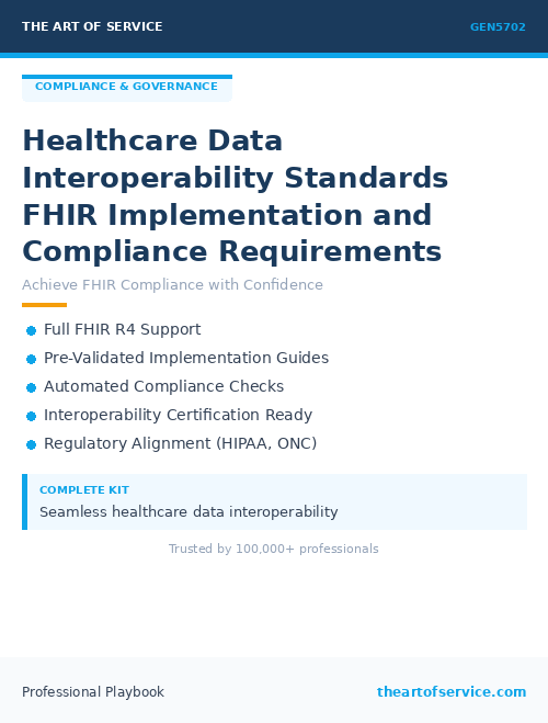 GEN5702 Healthcare Data Interoperability Standards FHIR Implementation and Compliance Requirements