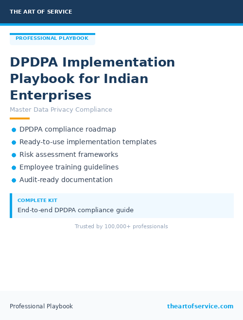 DPDPA Implementation Playbook for Indian Enterprises
